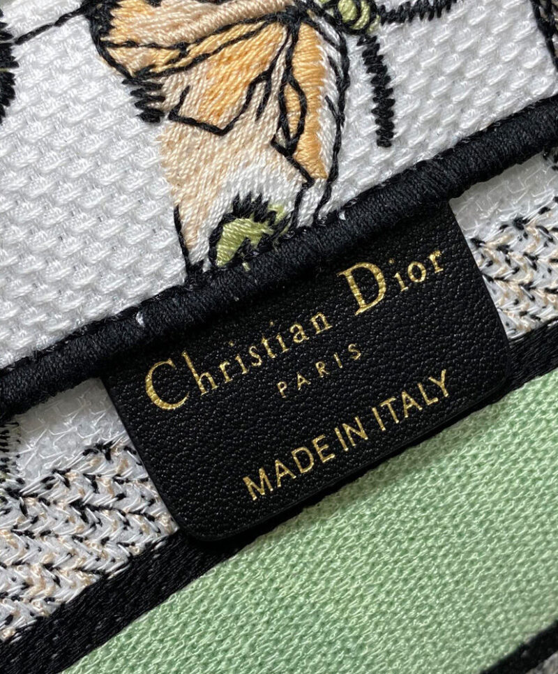 Christian Dior Mini Dior Book Tote With Strap